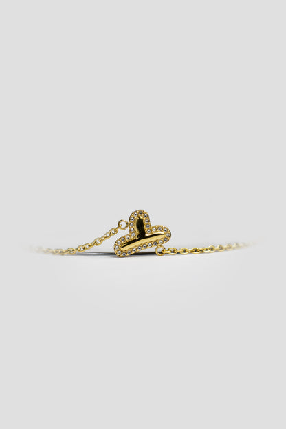 Y Gold Initial Letter Bracelet