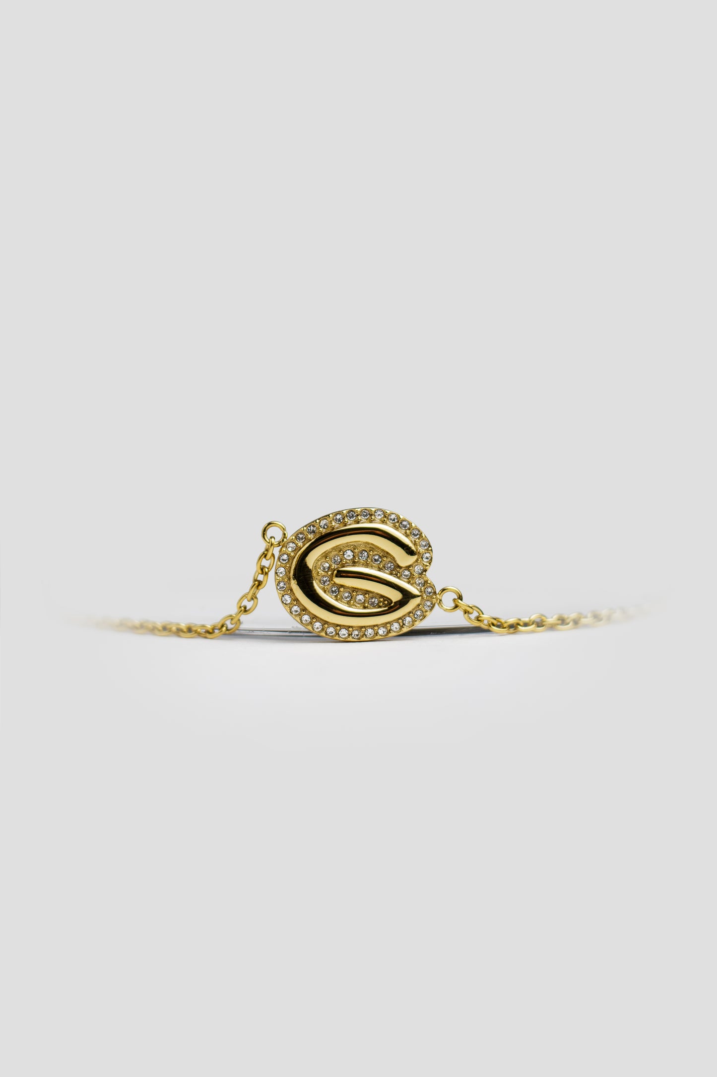 G Gold Initial Letter Bracelet