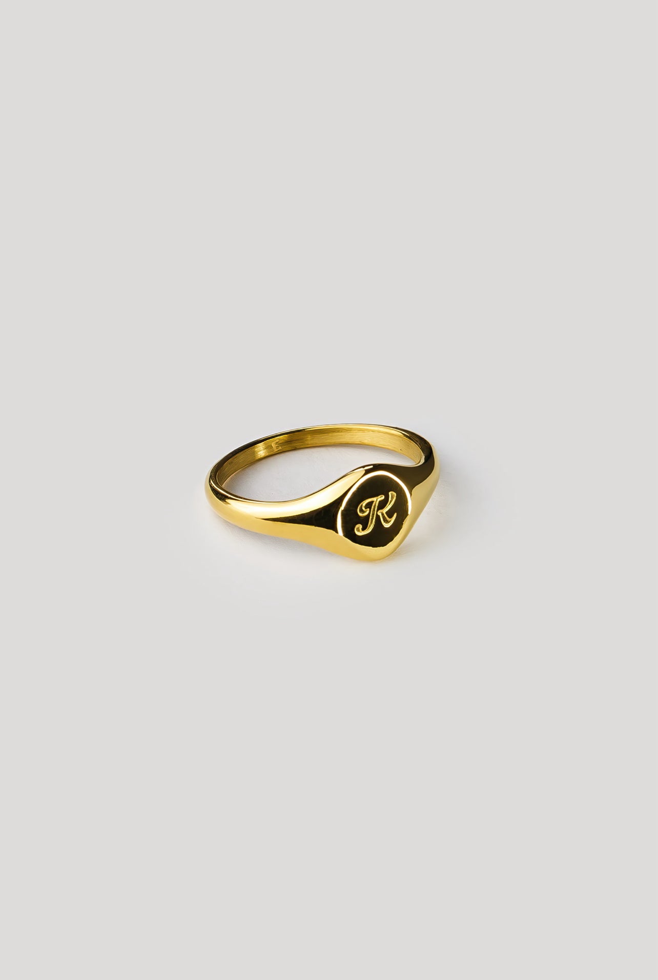 K Gold Signet Ring
