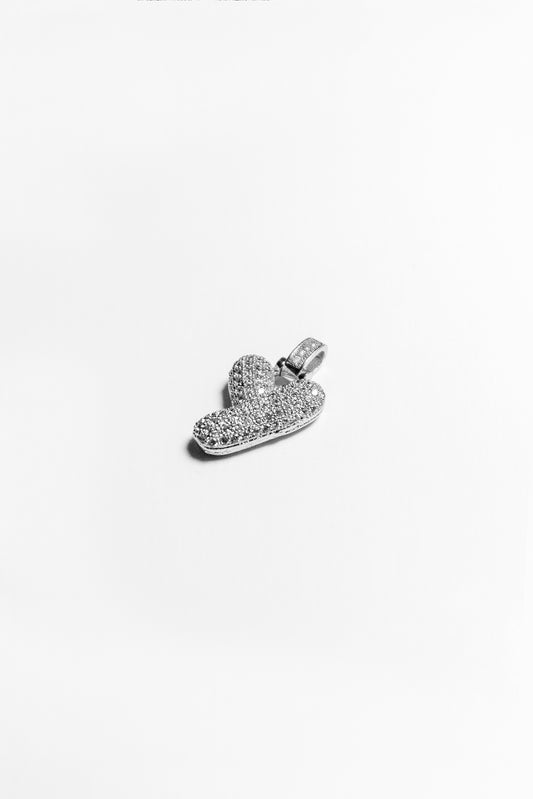 Y Bubble Letter Pendant - Silver
