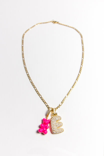 O Bubble Letter Pendant - Gold