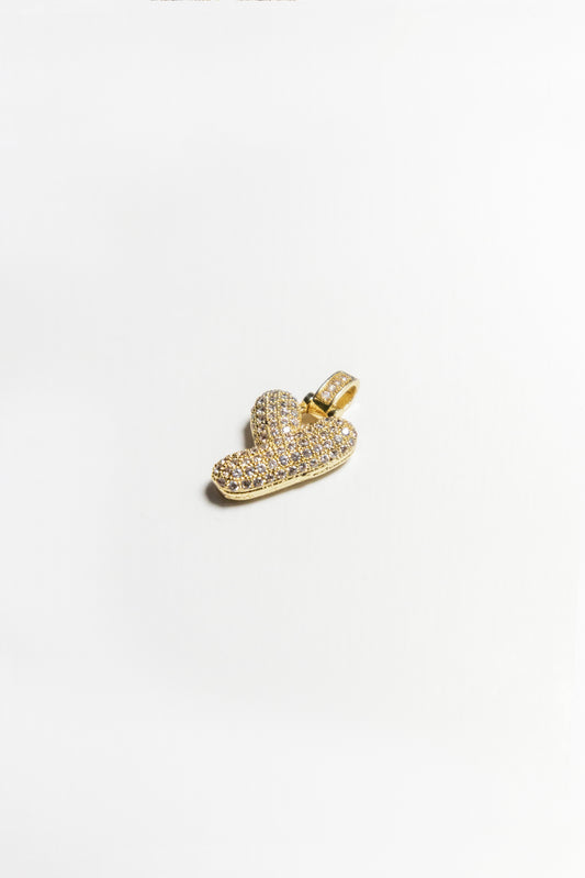 Y Bubble Letter Pendant - Gold